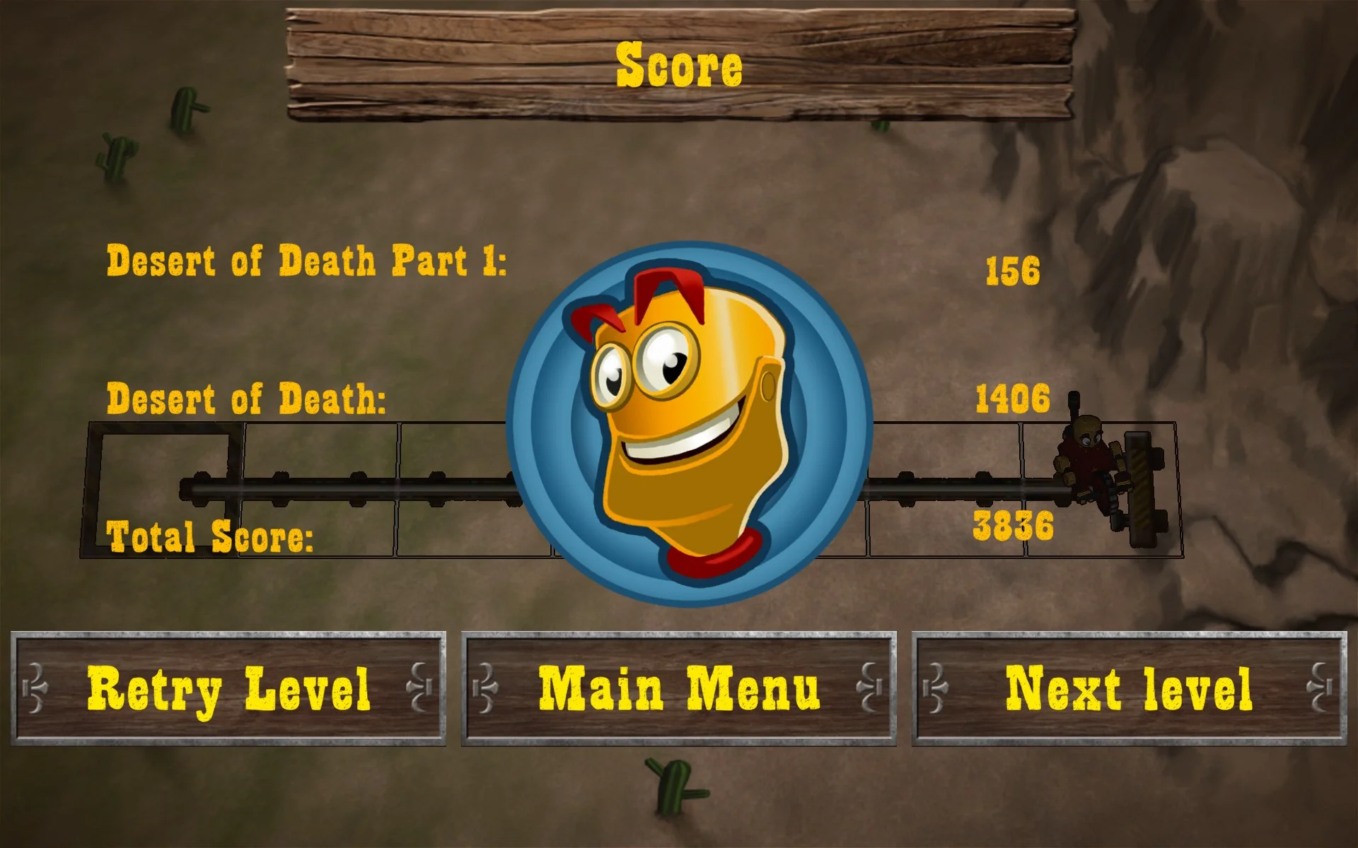 Robo-Rails Screenshot - Track rotation