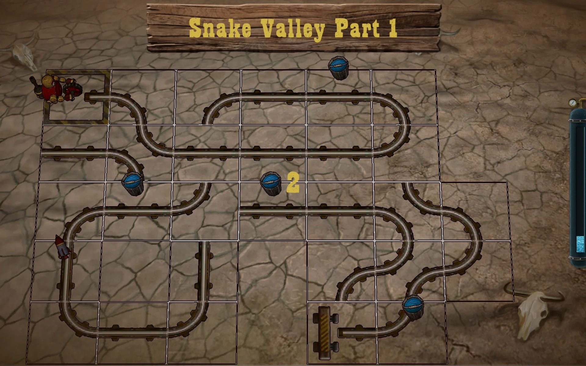 Robo-Rails Screenshot - Wild West setting