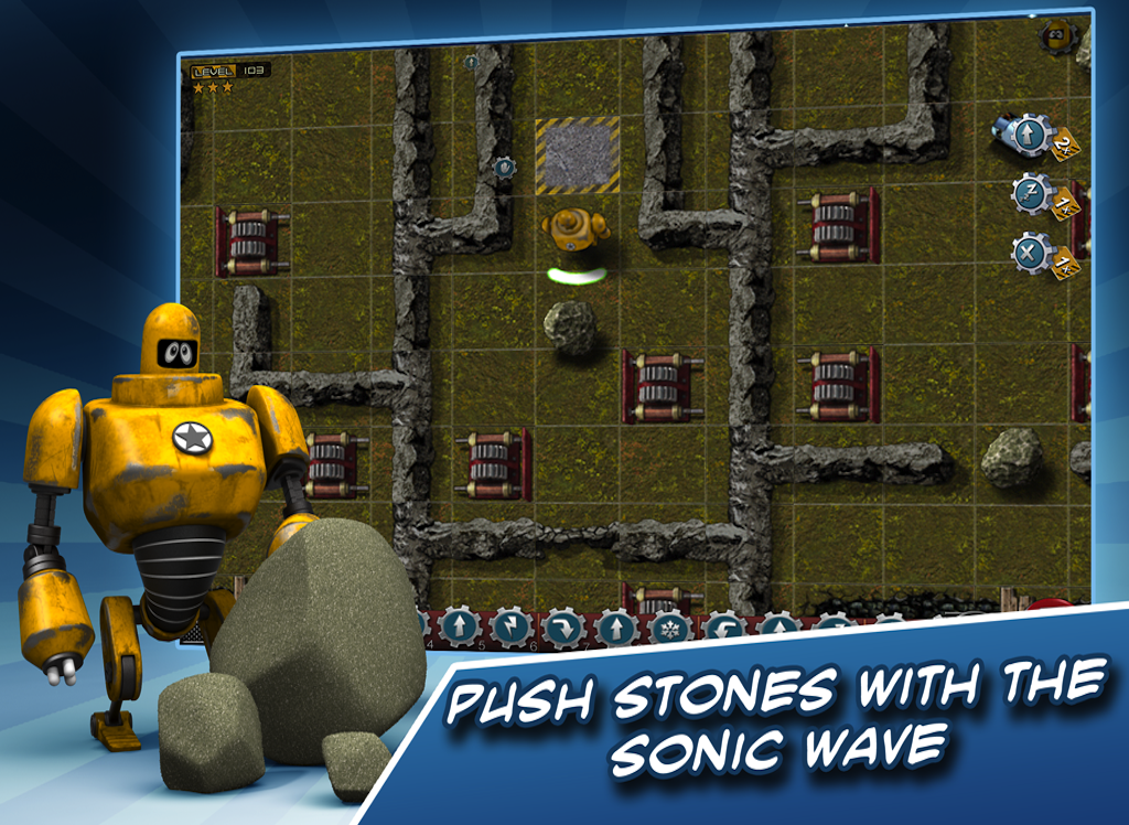 Robofix - Push stones with the sonic wave